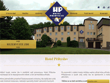 Tablet Screenshot of hotelpribyslav.cz